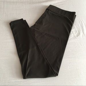 Olive Green leggings. Size large.